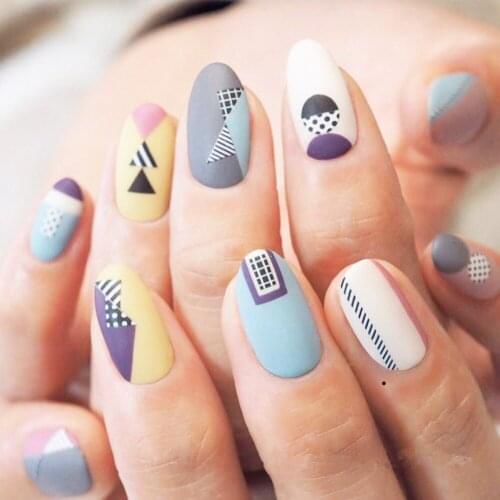 1 Sheet Smoke 3D Nail Art Transfer Stickers Black white gold Wave point Nail Designs Adhesive Sticker Tattoo Slides ManicureZ081