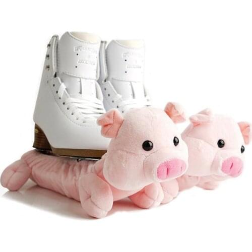1 Pair Animals Ice Hockey Figure Skate Blade Covers Shoes Guards Terry Cloth Protects Blade from Rusting Chipping Accessories
