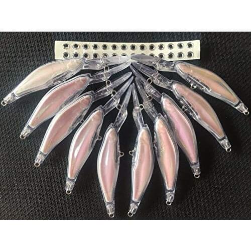 10PCS Unpainted Crankbait Fishing Lure Body 3 3/4 Inch 6G Blank Lures E200