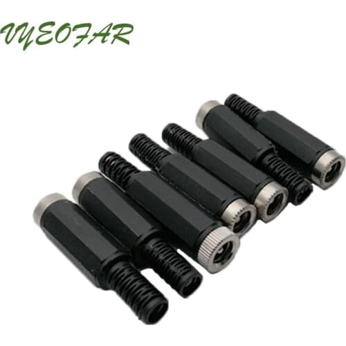 20pcs Female DC Power Jack Connector Black Plastic 2.1x5.5mm Female DC Power Plug Connector Power Connector electrical terminal