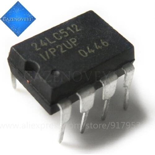5pcs/lot PIC24LC512-I/P 24LC512-I/P 24LC512 I/P DIP-8 IC Best quality In Stock