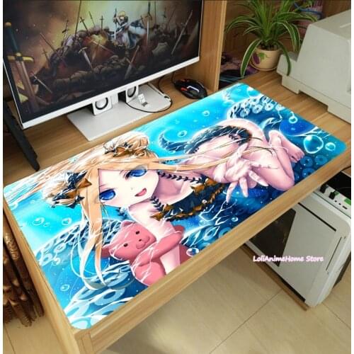 Anime Fate/Grand Order Abigail Williams Cartoon Mouse Pad Thicken Laptop Gaming Mice Mat Table Keyboard Mat Anti-Slip Playmat