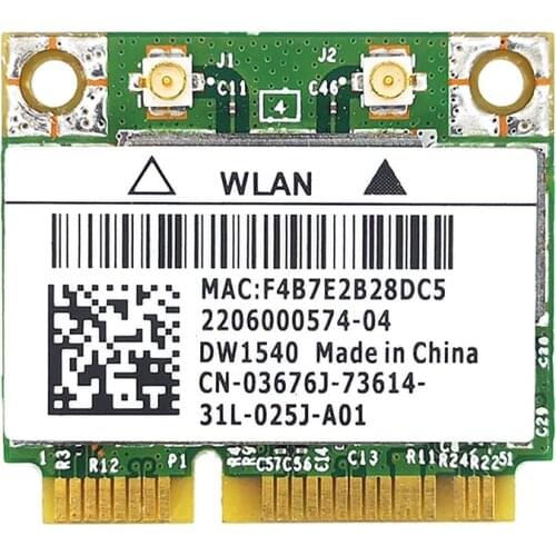 For Broadcom BCM943228 DW1540 2.4G/5G Dual Frequency MINI PCIE 300Mbps 802.11A/B/G/N Built-in Wireless Network Card