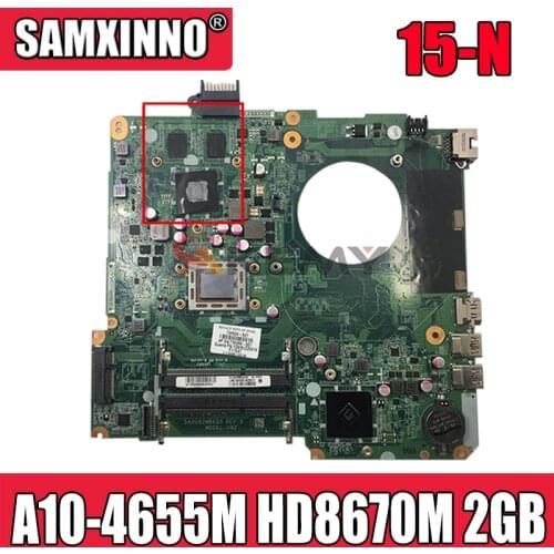 For Hp 15-N Series Laptop Motherboard 737138-501 737138-001 With A10-4655M CPU HD 8670M 2GB DA0U92MB6D0 MB 100% Tested Fast Ship