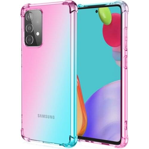 Hybrid Color Fashion Soft Anti-Sweat Case for Samsung Galaxy M31S S21 Ultra A52 5G A42 A32 A12 A72 Note S20 FE Back Cover