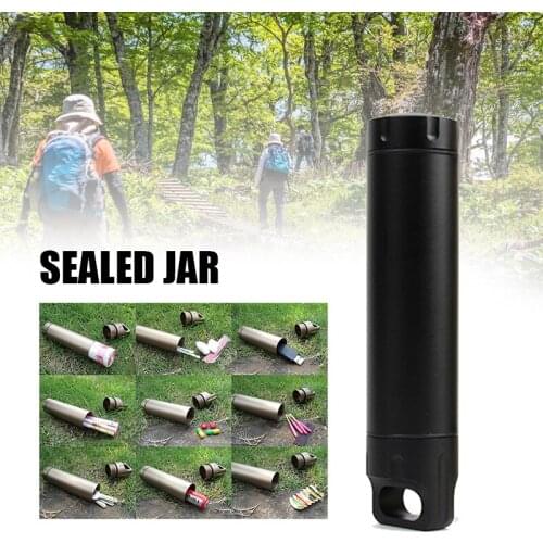 Capsule Survival Seal Trunk Waterproof Hike Box Container Outdoor Dry Bottle Holder Storage Camp Medicine Match Pill Case