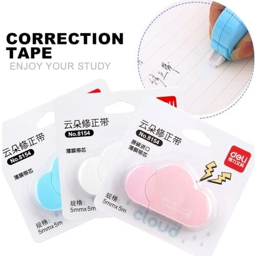 1pcs Deli lovely cloud Mini correction belt Korean sweet stationery novelty childrens office learning supplies