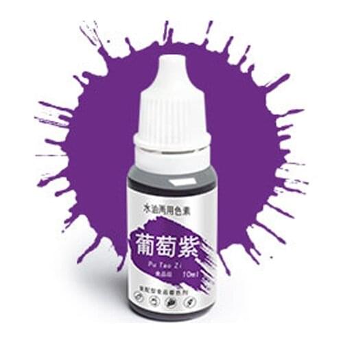 Dyes Soap Making Coloring Set Liquid Kit Edible Colorants for DIY Plasticine Water Oil Dual Use RERI889