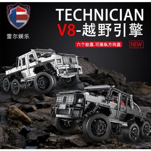 LEIER-J901 High-Tech APP Motor RC off-road 6X6 LAND Model Building Blocks CRUISER Boy Toys for Cars Enthusiast Gifts 3300 Pcs