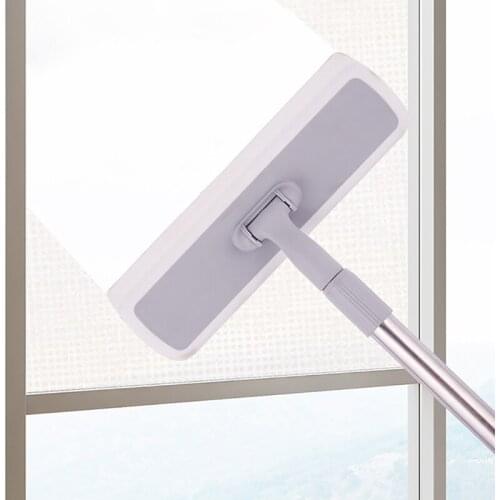 YOREDE Multifunction Cleaning Brush For Wash Windows Telescopic Glass Wiper Long handle Screen Window Scraper Home Cleaning Tool