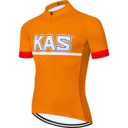Kas Retro Cyclisme Homme Attrezzature Jersey Roupa 자전거져지 Mallot Verano Camisa Fietskleding Heren 자전거의류 Tricota Ciclismo Hombre