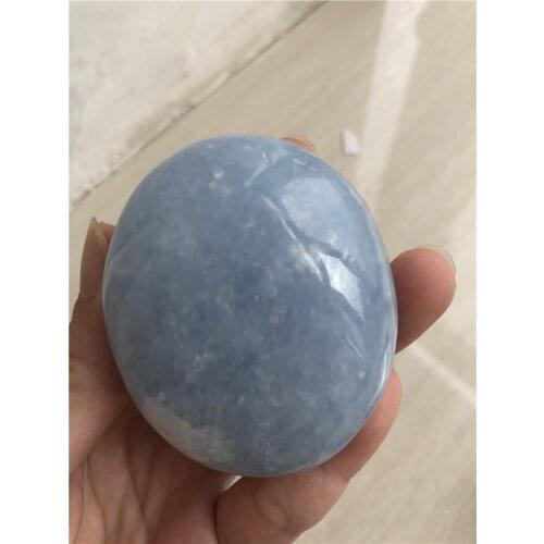 NATURAL Polished Freeform celestine palm stones wedding return gift home dec