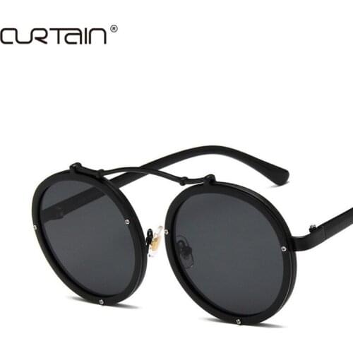 2019 New Vintage Women Round Sunglasses Women Fashion Designer Eyewear Gradient Men Female Retro Sun Glasses Brand VU400