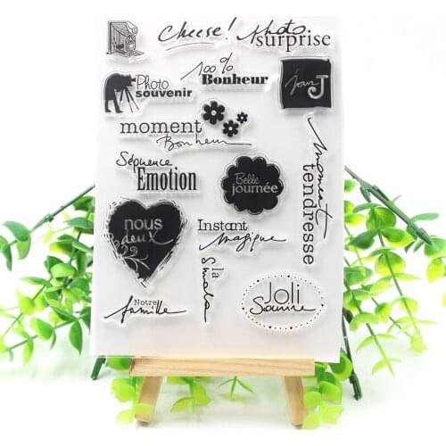 New Transparent Clear Silicone Stamps for DIY Scrapbooking/Card Making/Kids Fun Decoration Supplies 299