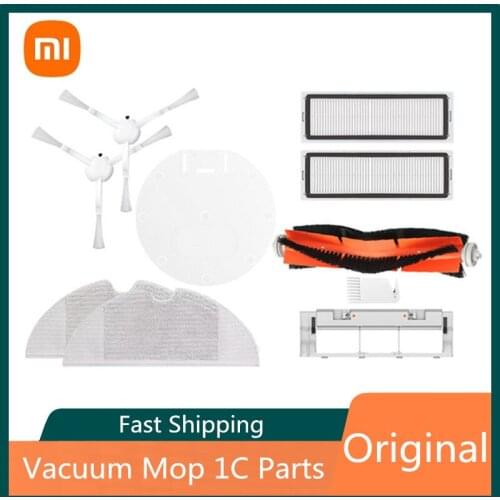 Original Xiaomi Robot Vacuum Mop 1C Cleaner Parts for Mijia STYTJ01ZHM Dreame F9 Filter Main/Side Brush Mop Brush Water Tank