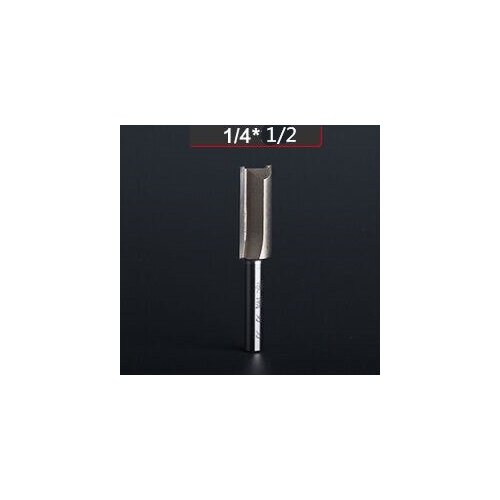 2pcs High performance to price ratio Carpenter 1/4" x 1/2" 2 Flutes Straight Router Bit