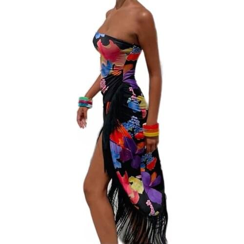 QCPLINE Summer Dresses With A Slit