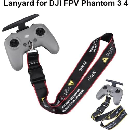 3.8CM Width Remote Controller Hook Lanyard Neck Strap for DJI FPV Combo Phantom 3 4 Drone Saftey Strap Sling Accessories