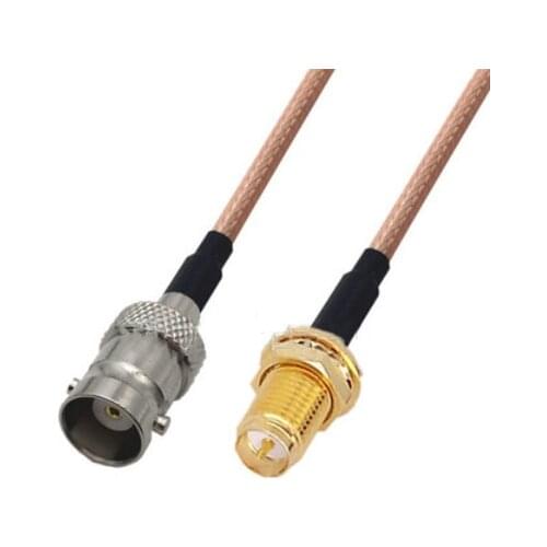 RP-SMA Female to BNC Female Connector Pigtail Jumper RG316 Cable 50 ohm
