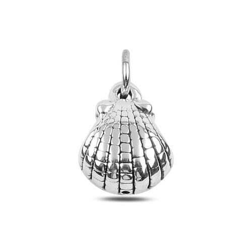 Silver 925 Sterling Mussel Shell Electroform Pendant