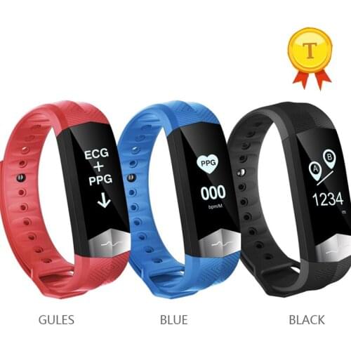 OLED Touch Screen Waterproof IP67 ECG HR Fitness sport healthy smart watch band smart wristband blood pressure smart bracelet