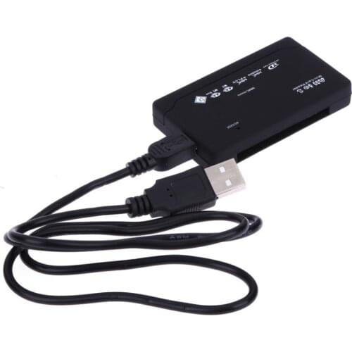 All in One Memory Card Reader USB External SD SDHC Mini Micro M2 MMC XD CF Card Reader Read Write Flash Memory Card Adapter