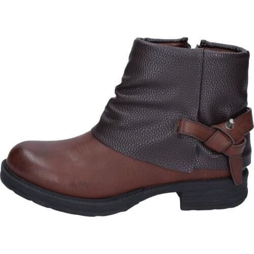 FRANCESCO Milan Womens ankle boots Brown