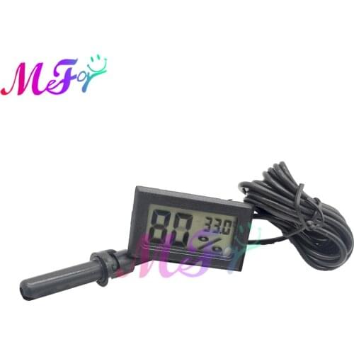 1.5M Cable Mini Digital Humidity Meter Thermometer Hygrometer Sensor Gauge LCD Temperature Refrigerator Aquarium Monitoring