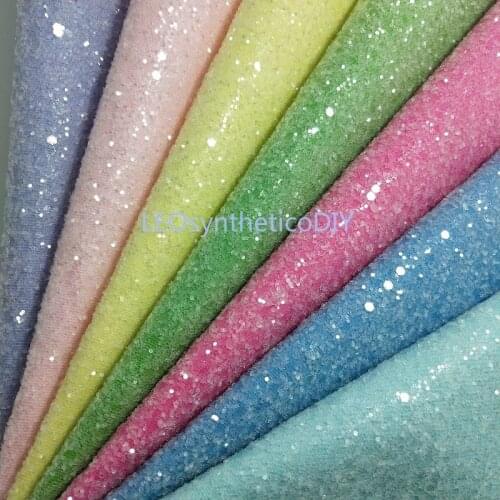 1PC 21X29CM Synthetic Letaher, Cuero Sintetico Chunky glitter Leather For Making Bows Accessories LEOsyntheticoDIY T204