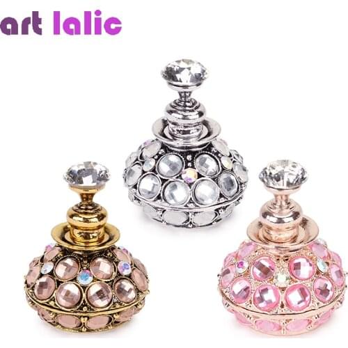 1Pc Retro Magnetic Nail Art Holder Rose Gold Silver Pink Acrylic Crystal Practice Training Display Stand DIY Manicure Tool