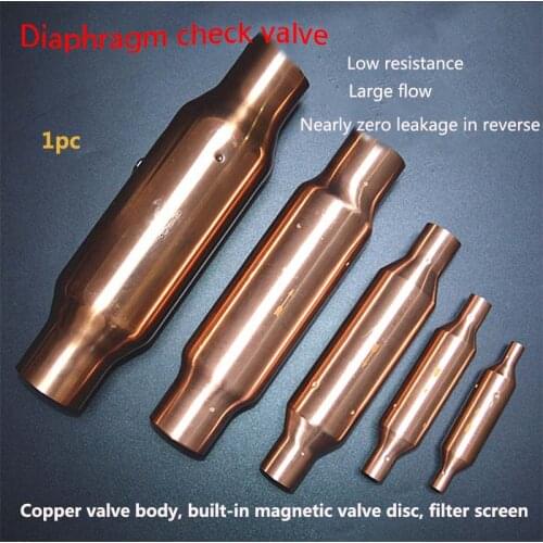 1pc copper check valve water for refrigerator heat pump air conditioner pressure washer water fuel tube one way Non