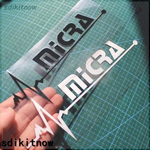 1pc New Heart Car Decal Sticker Styling Windows Door Decoration For nissan micra k11 k12 k13 k14 accessories 2017 2018 2019