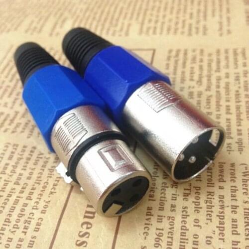 10pcs/lot 3 Pin XLR Swedish 3-pin 3pin Male or Female Socket Microphone Connector Cannon Jack