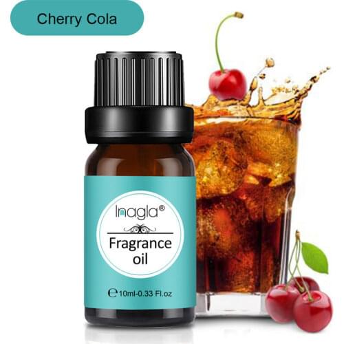 Inagla Cherry Cola Fragrance Oils 10ML Diffuser Essential Oil Rose Geranium Anxiety Sherbet lemon Rhubarb&Custard Sweet Pea