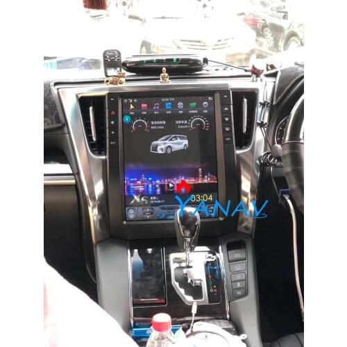 Car GPS Navigation Android system Vertical screen car radio video player For-Toyota Alphard 2013-2017 car multimedia dvd player