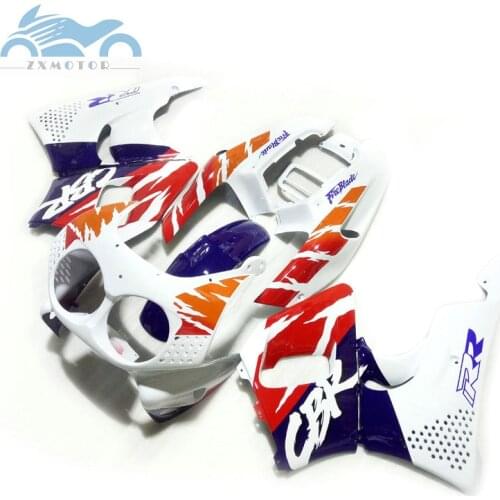 Custom ABS plastic Motorcycle fairing for HONDA CBR900RR 1992 1993 1994 1995 CBR893RR 92 93 94 95 CBR893 white orange fairings