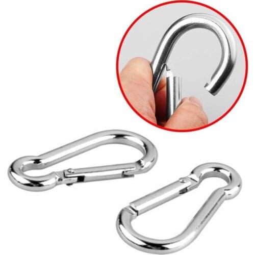 Hammock Swing Snap Hook Buckle Screw spring Carabiner Quick Hanging Belts Hook Survival Outdoor Clasp Camping Equipment Tools @3