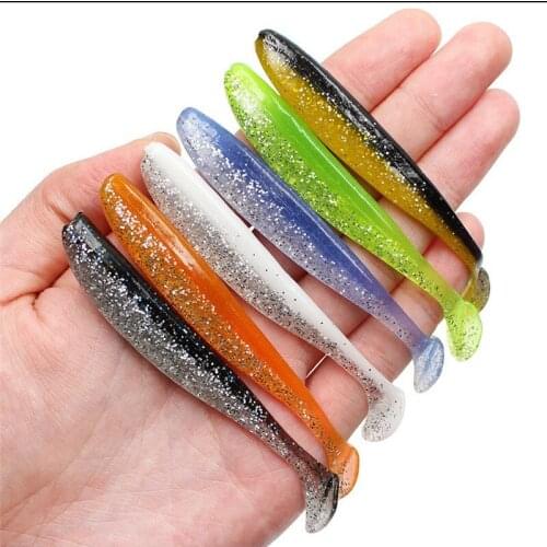 LZY Duang 6-Color Soft T-Tail 9cm 3.5G Sub Siniperca Chuatsi Closed Eye Bass Tong Sha Bionic Bait Fishing Gear