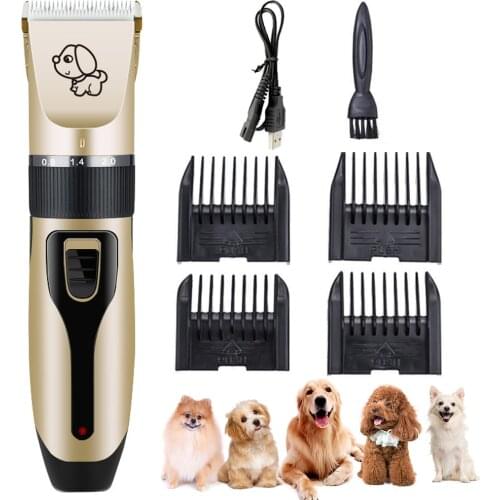 Dog Hair Clipper Pet Grooming Hair Trimmer For Dog Cat Electric Shaver Rechargeable Profession Dog Clipper Pet Hairs Remover