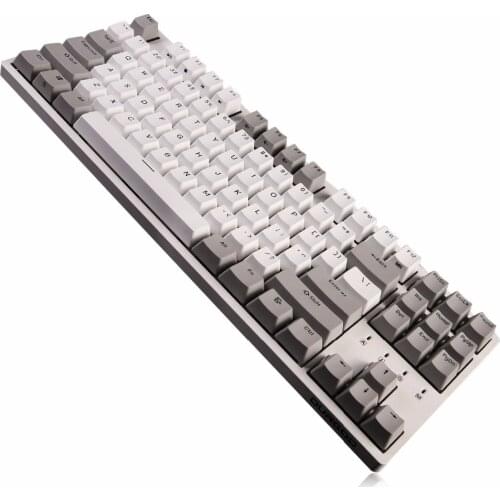 DURGOD Heavy Duty 87 key Mechanical Keyboard Cherry MX Brown Switch Cable USB C Connector for Gamer/Typists/Office/Home