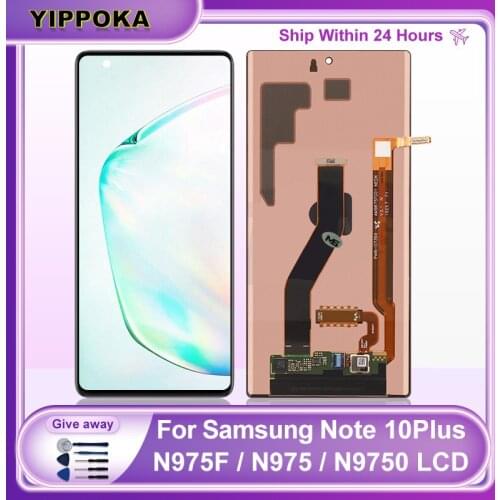 Original Note 10 Plus Display For Samsung Galaxy Note 10 Plus LCD Display Touch Screen Digitizer Replacement N975 N9750 LCD