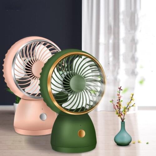 Portable Cooling USB Desktop Mini Fan 3 Speed with 35 Rotation Adjustable Angle for Office Household Traveling