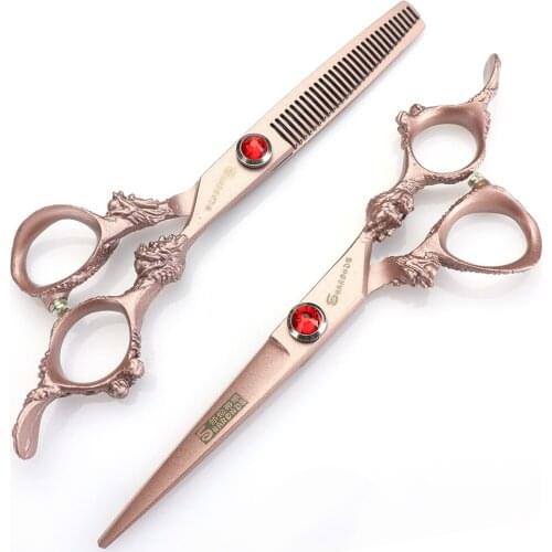 5.5 inch and 6 inch JP440C Gold Professional Hair Cutting Hairdressing Scissors Scissors Diluting Shears Cutting Tool Style