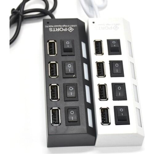 4 port USB HUB 2.0 3.0 Multi USB Splitter USB Hab Power Adapter Mini Hub Socket Pattern Splitter PC Laptop Cable Connector