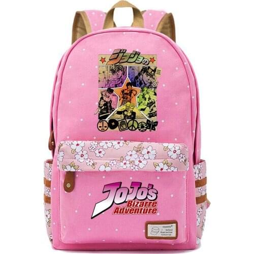 Anime JoJos Bizarre Adventure Teenger Backpack Casual Student Schoolbag Packsack High Quality Mochila Unisex Travel Laptop Bag