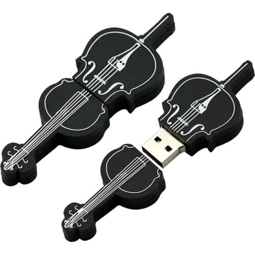 Violin/Musical instrument/Guitar Pendrive USB Flash Drive 128GB 256GB 4GB 8GB 16GB 32GB 64GB Pen Drive Black usb key flashdisk