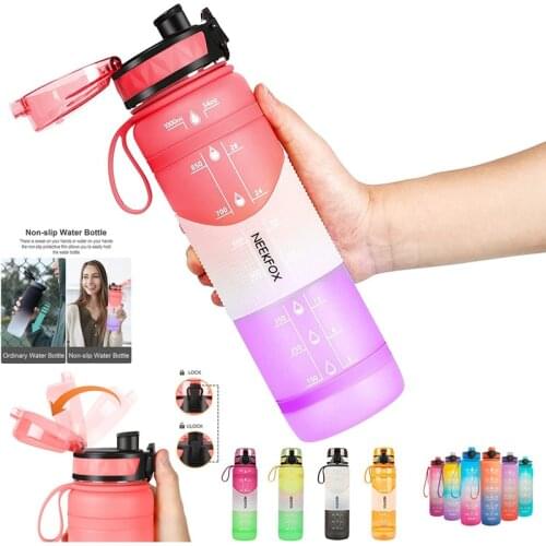 Sports bottle is leak-proof and durable. BPA-free water bottle, water bottle with detachable filter, suitable for outdoor sports