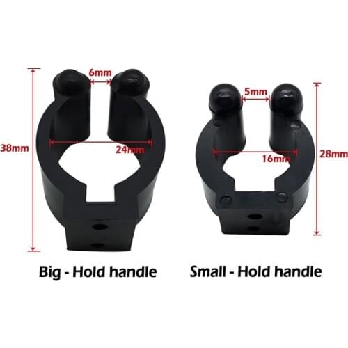 12 Pieces Regular Fishing Pole Rod Holder Storage Clips Rack 2 Style & 6 Pcs Each Style- Big for Hold Handle, Small for Hold You