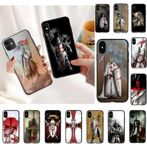 Templar Knight Phone Case For iPhone 11 8 7 6 6S Plus 7 plus 8 plus X XS MAX 5 5S XR 12 11 Pro max se 2020 Funda Cover