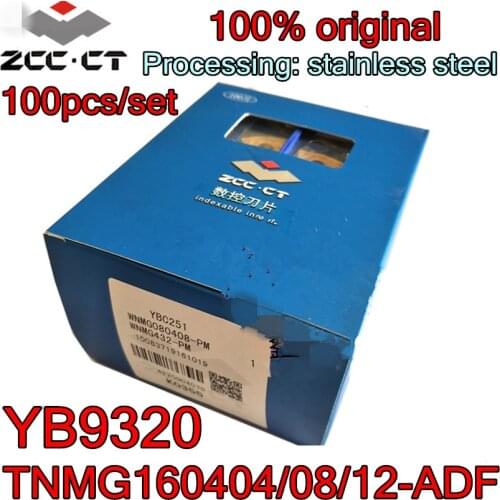 TNMG160404-ADF TNMG160408-ADF TNMG160412-ADF YB9320 100pcs 100% original Zcc.ct Carbide insert Processing: stainless steel
